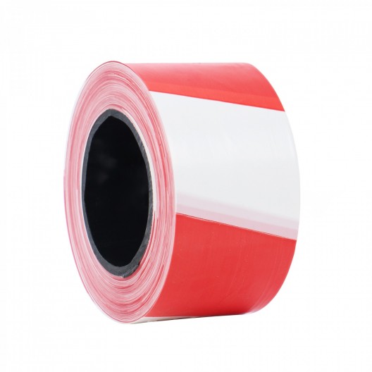 BANDA PENTRU DELIMITARE SI SEMNALIZARE TAPE ALB/ROSU 200M