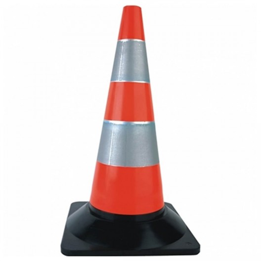 CON DE SEMNALIZARE 50 CM CU DUNGI REFLECTORIZANTE